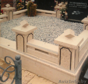 Ритуальное благоустройство из искусственного мрамора #1425262