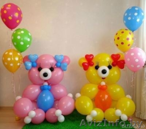 Украшение свадьбы шарами,  тканями,  цветами #481421