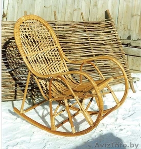 Кресло-качалка из лозы #1401814