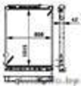 Радиатор охлаждения Merсedes ACTROS. BERH. #1432519