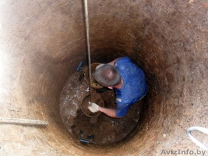 Копка и обустройство колодцев. Монтаж колец колодца #1432477