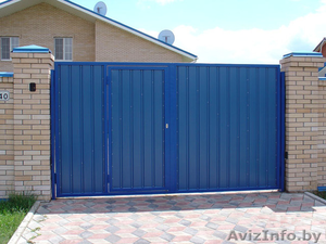 Установка ворот и калиток из профнастила #1440992