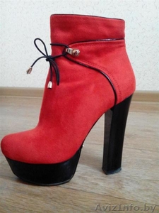 Замшевые полусапоги #1442640