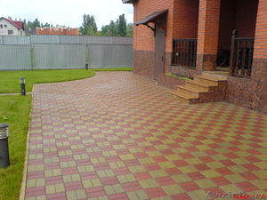 Укладка тротуарной плитки и установка бордюров  #1404399