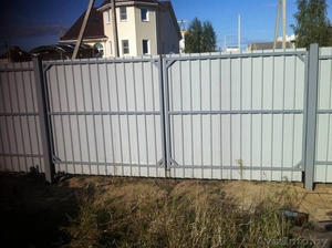 Ворота,  калитка из металлопрофиля #1427308