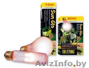 Неодимовая лампа дневного света для рептилий Sun Glo (15вт, 25вт, 40вт)  #1449299