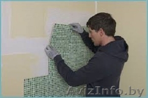 Облицовка плиткой.  Штукатурка.  Конструкции из гипсокартона. #1449826