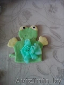 Рукавичка детская махровая для купания #1452387