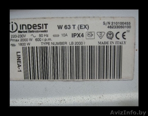Запчасти б/у Indesit w63t #1471100