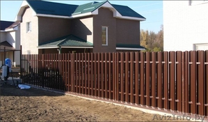 Забор из евроштакетника под ключ в Минске. #1467976