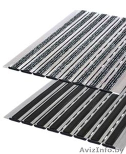 Модульные алюминиевые решетки с грязезащитными вставками.  #1466585