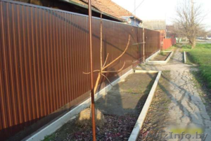 Монтаж забора цена за профнастил,  штакетник или сетки. #1467986