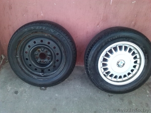 Литые диски БМВ в сборе +4 желехных диска в подарок #1465221