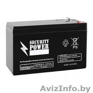 Аккумулятор 12V/9Ah Security Power SP 12-9 (F2),  #1476970
