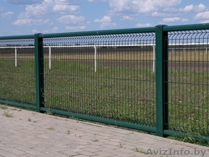 Еврозабор из сетки оцинкованной. Европанели в наличии #1481547