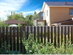 металлический штакетник европланка для забора цвет мат #1481957