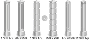 Бетонные столбы для забора без фундамента  #1483094