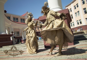 Живые статуи аниматоры на свадьбу день рождения встречу гостей корпоратив  #1480166