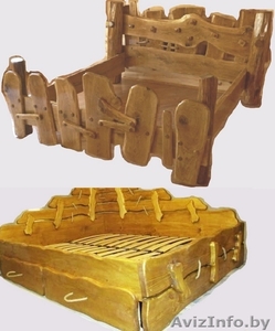 Кровати из массива ДУБА #1484093