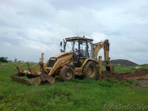 Экскаватор- бульдозер в Воложине. Планировка участков,  копка ям #1498789