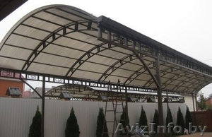 Производство и монтаж навесов,  козырьков. #1497587