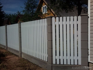 Строительство заборов – бетонные заборы или металлические в Минске. Строительств #1494335