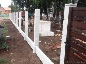 Железобетонный забор – различные варианты и монтаж Минск,  Минская область и Минс #1495435