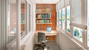 Замена стекла на стеклопакет в балконной раме #1500144