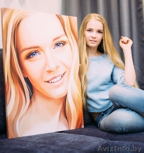 Портрет на холсте по фото #1512879