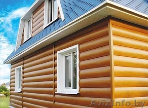 Сайдинг металлический Блок-хаус и ЭкоБрус.  #1504612
