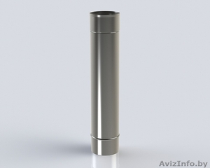 Труба для дымохода длинной 1000мм,  диаметр 110мм - 0, 5 мм #1519473