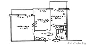 Продам 2-комнатную квартиру в районе 