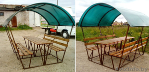 Беседки из оцинкованного профиля с поликарбонатом #1529476