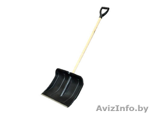 Лопата снеговая пластиковая и металлическая #1535208
