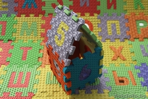 Коврик-пазл Русский Алфавит 33 буквы + цифры (1-9) #1535615