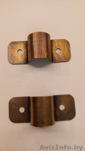 Скоба  крепёжная латунная ø 16 мм Petrucci,  Патина коричневая. #1546092