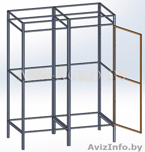 Каркас душа с раздевалкой #1541009