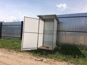 АКЦИЯ! Туалет для дачи! Столбы металлические,  СЕТКА РАБИЦА! БЕСПЛАТНО ДОСТАВКА #1546469