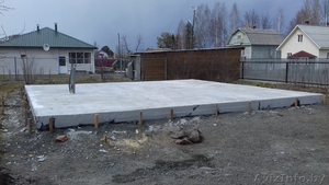 Фундамент свайный,  ленточный,  армпояс,  черновые полы #1557845