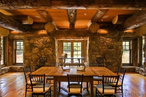 Внутренняя и наружная отделка деревом в ресторанах #1559660