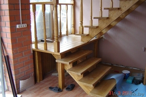 Деревянные лестницы под ключ,  по эскизам #1563852