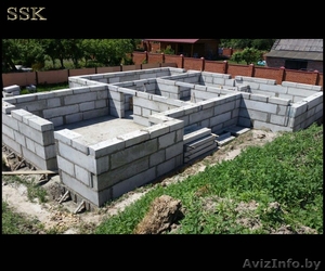 Строительство частных домов,  фундамент,  кладка #1563219