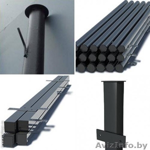 Столбы металлические под сетку,  под профлист с бесплатной доставкой #1562896