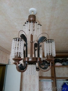 Люстра 4 рожка хрустальная #1573437