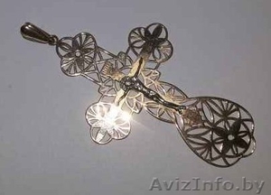 Продам крест золотой #1576486