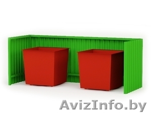 Площадка (навес) для мусорных контейнеров #1576329