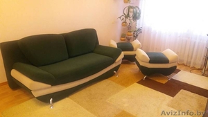 Диван и пуфики комплект #1583379