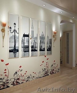 Модульные картины на стекле,  картины на холсте #1584921