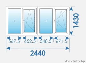 Окна Пвх распродажа дешево профиль Salamander-11 #1590750
