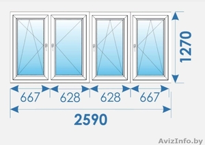 Окна Пвх распродажа дешево профиль Salamander-15 #1590778